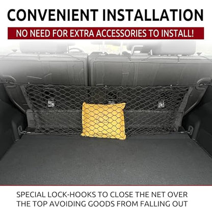 Trunk Envelope Style Mesh Cargo Net for Subaru Forester (SK) 2019-2026 - Premium Trunk Organizer and Storage - Luggage Net for SUV - Best Car Organizer for Subaru Forester