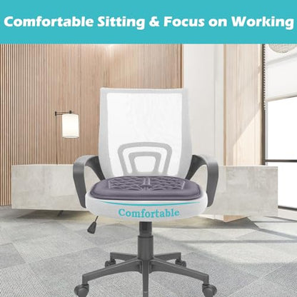 Big Ant Car Seat Cushion, Comfort Memory Foam Driver Seat Cushion Improve Driving View, Sciatica and Lower Back Pain Relief, Seat Cushions for Car Seat Driver, Home Office Chair, Wheelchair - Gray - color: Grey