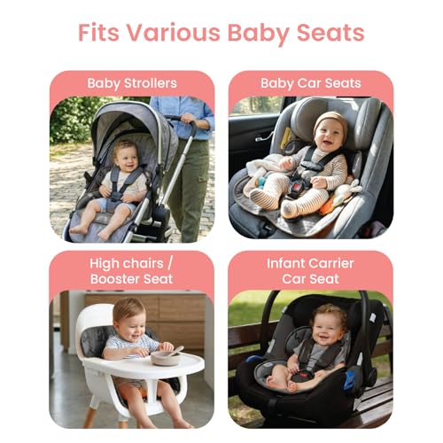 Piddle Pad 2-Pack, Potty Training Car Seat Protector, Toddler Car Seat Cover & Stroller Protector, Machine Washable Waterproof Car Seat, Anti-Slip, Universal Fit (Black) - color: Black