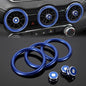 TOMALL 6pcs Aluminum AC Vent Outlet Ring Cover Compatible with Nissan 14th Gen Sentra 2020 2021 2022 2023 2024 2025 Air Conditioning Vent Trim Decoration Interior Accessories (Blue)