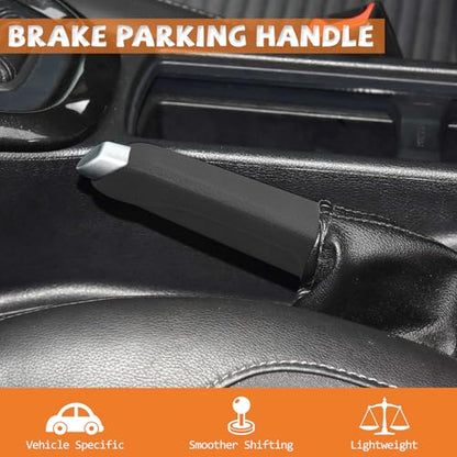 Emergency Brake Parking Handle Cover Compatible with Ford Focus 2012-2018 Car Hand Brake Handle Lever Grip Black
