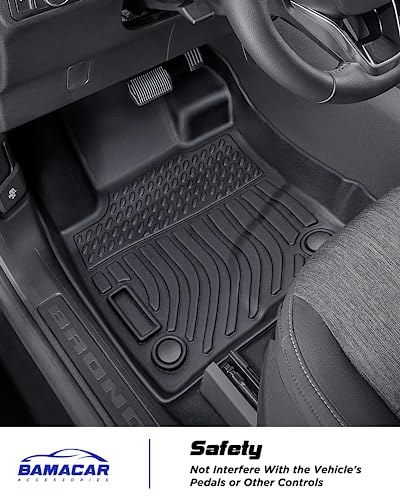 All Weather Floor Mats Cargo Liner for Ford Bronco Sport 2026 2025-2021,TPE Full Set Carpets Trunk Mat for Base Big Bend Badlands Accessories (ONLY for Sport),4pcs
