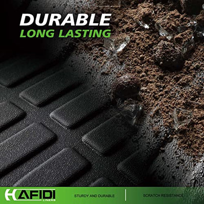 Floor Mats Custom for Hyundai Kona Electric (EV) 2019-2023 All Weather Protection TPE Heavy Duty Non-Slip Automotive Floor Liners Fits Front& 2nd Row Full Set Accessories, Black - style: 4) For Kona EV 2019-2023