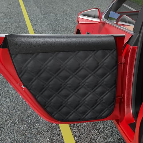 Surfcabin Dog Car Door Protector – 20% Larger Design for Sedans, Family Cars and Small SUVS, 2 Packs Thickened Waterproof Door Panel Covers, Protects Doors from Dog Scratching - size: Standard [Fit for Sedan/Family Car/Small SUV]
