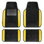 FH Group Universal Fit Premium Carpet Automotive Floor Mats Fits Most Cars, SUVs, and Trucks with Driver Heel Pad, Full Set Yellow - color: Yellow