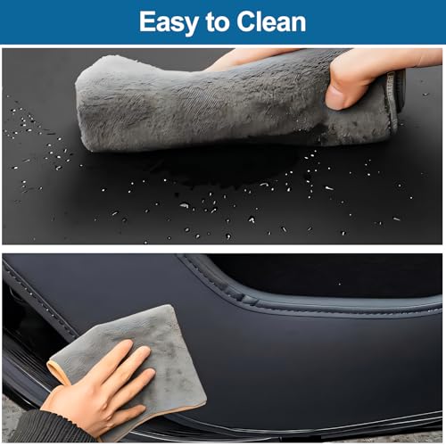 Model Y Juniper Door Anti Kick Pads Pearl Sticker Side Door Protective Cover Leather Pad Edge Guard Side Mat Waterproof Dust Resistant Model Y Juniper Interior Accessories 2025 2026 4 PCS