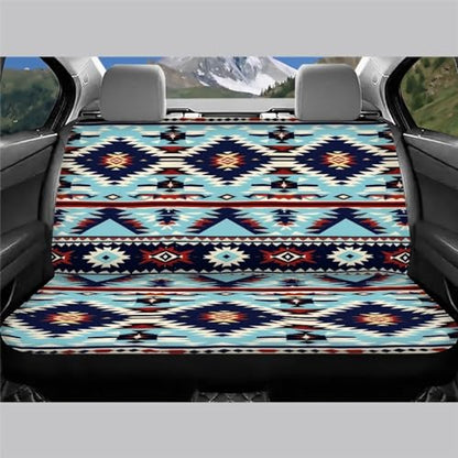 WELLFLYHOM Southwest Aztec Car Accessories Bench Seat Cover for Trucks Navajo Tribal Car Seat Covers for Women Men Saddle Blanket Seat Cover Universal Fit SUV Van Sedan, 2 Piece - color: 00 Southwest Aztec