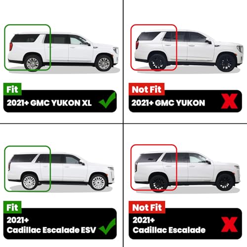 LASFIT Floor Mats 2021-2026 & Only 8 Seats (Not for 7/9 Seats) for Chevrolet Chevy Suburban/GMC Yukon XL (Only Yukon XL, Not Fit Yukon)/Cadillac Escalade ESV (Only Escalade ESV, Not Fit Escalade) - size: Suburban/Yukon XL/Eacalade ESV 8 Seats 2021-2026