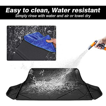 KUST Trunk Cargo Mat for 2011-2023 Dodge Charger & Chrysler 300, TPE Rubber Cargo Liner Rear Trunk Accessories All Weather Protection Raised Edge - style: Charger 2011-2023 │ Trunk Mat