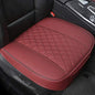 Black Panther 1 Piece PU Car Seat Cover Front Seat Protector Compatible with 90% Vehicles,Embroidery,Anti-Slip & Full Wrapping Bottom W55cm*D54cm(21.65''*21.26'') (1Piece,Burgundy) - color: Front Single Burgundy