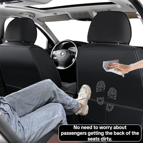 Car Seat Cover for Cars, Brown Leather, Waterproof, Full Set, Fits Cars, Suvs, Pickup Trucks, Airbag Compatible, Upgrades and Beautifies Car Interiors, Easy to Install and Clean Up - color: C_Coffee