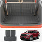 Cargo Mat Compatible with 2020-2025 2026 Ford Explorer Trunk Mat Cargo Liner Seat Back Cover Protector TPE All Weather Trunk Liner 2025 Explorer Accessories (Trunk Mat with Backrest Mats) - style: For Ford Explorer | 2020-2026