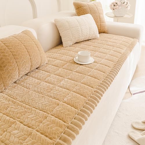 Mivnue Pet Couch Cover Protector Sofa Covers for Pets Washable Non Slip Couches and Sofas Dog Mat (Coffee, 27.6" x 59.1") - color: Coffee, size: 27.6" x 59.1"