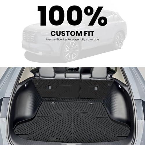 LASFIT Cargo Mat with Backrest Mat for Honda HRV 2023-2026 & for Acura ADX 2025-2026, All Weather TPE Custom Fit Trunk Mat Cargo Liner with Seatback Mat Accessories, Black