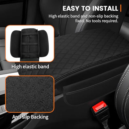 Car Center Console Cover Armrest Cover for 2018-2023 2024 BMW X3 Center Console Pad Interior Accessories Car Armrest Seat Box Cover Protector with Pockets Storage Bag - size: BMW X3 2018-2024