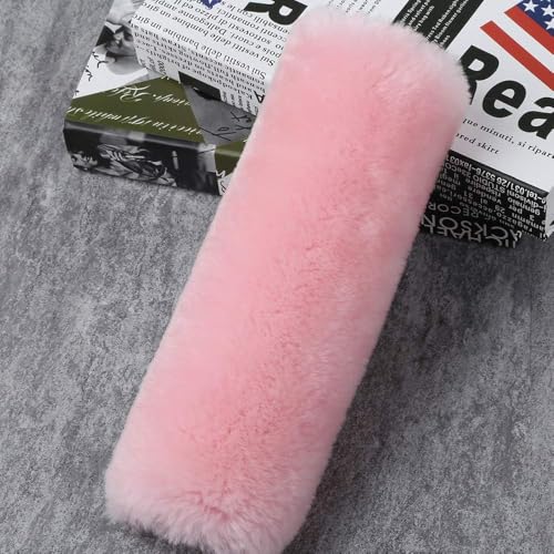 2 PCS Car Seat Belt Pads Cover Soft Seat Belt Shoulder Pad Safety Belt Strap Shoulder Pad Comfortable Driving Compatible with Most Cars Helps Protect You Neck and Shoulder - color: pink hujian