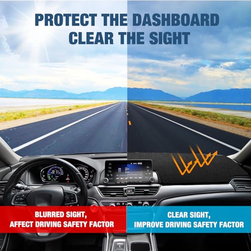 Leather Dashboard Dash Cover Mat Carpet PU Compatible with 2011 2012 2013 2014 Hyundai Sonata - style: 11-14 Hyundai Sonata