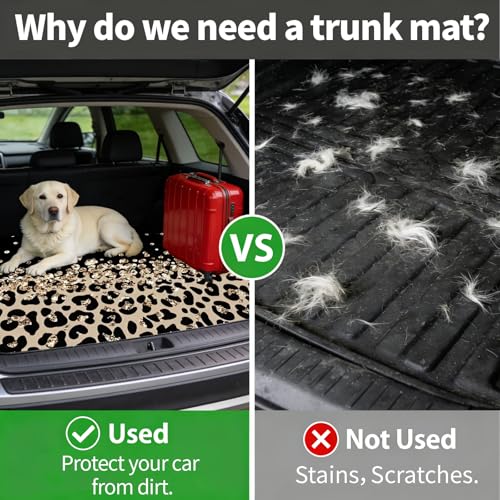 Automotive Floor Mats 5 Pcs, Universal Car Floor Mats, Leopard Print Cargo Liner, Car Accessory for SUVs/Sedan/Wagons, Durable Protective Mat, Trunk Liner for Families/Travel Enthusiasts - style: Bundle 10