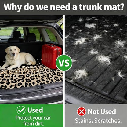 Automotive Floor Mats 5 Pcs, Universal Car Floor Mats, Leopard Print Cargo Liner, Car Accessory for SUVs/Sedan/Wagons, Durable Protective Mat, Trunk Liner for Families/Travel Enthusiasts - style: Bundle 10