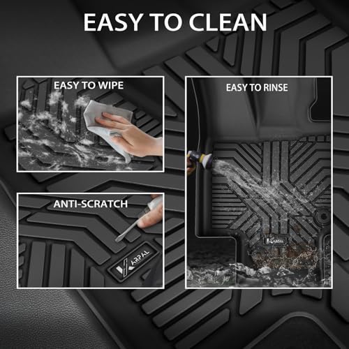 KARPAL Floor Mats Fit for Toyota Highlander 2020-2026 7-Seater (NOT Fit Grand Highlander), Custom Fit All Weather TPE Floor Liners, 1st & 2nd Row & Cargo & Backseat Mat, Highlander Accessories - style: 2020-2026 | For Toyota Highlander | 1st & 2nd Row & C