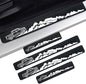 4 Pieces Car Door Sill Protector,Carbon Fiber Threshold Anti-Scratch Sticker Door Edge/Rear Guard Protection (4pcs-t-tu) - color: 4pcs-t-tu