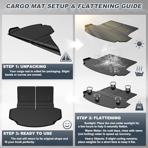 for 2016-2023 CX-9 Cargo Liner | Aomsazto Custom Fit Cargo Liner for Mazda CX9 2016-2020 2021 2022 2023 Trunk Liner Trunk Cargo Mat CX9 Accessories - style: 16) for Mazda CX-9 2016-2023 Cargo Liner & Seat Back Mat