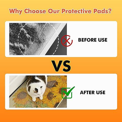 Heavy Duty Doorway Carpet Protector, Heavy Duty Plastic Prevents Cats and Dogs from Scratching your Carpet and Rugs at Doorways Non-Slip 8.2Ft Floor Runner Thicker for Better Protection and Durability