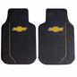 Plasticolor 1470R03 Universal-Fit Molded Chevy Bowtie Elite Series Front Floor Mat - Set of 2