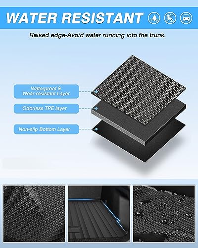 Powerty Cargo Mat Compatible with Mazda CX-50 2023 2024 2025 2026 Cargo Liner Rear Trunk Mat Cargo Tray All Weather TPO 3D Trunk Floor Mat Waterproof Protector CX50 Accessories - size: For｜Mazda CX-50｜23-26｜Cargo Mat