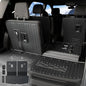 Cargo Mat Backrest Mats 2-in-1 Design for 2017-2023 GMC Acadia 6/7 Seats Accessories, All-Weather TPE Trunk Mat Cargo Liner Protector SLE/SLT/AT4/DENALI(Cargo Mat with Backrest Mats)
