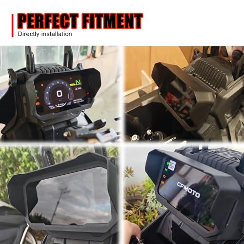 Dashboard Guard Protector Instrument Speedometer Sun Visor Glare Shield Protection Cover Compatible with CFMOTO Ibex 450 2025,CFMOTO Ibex 450 Accessories,CFMOTO 450MT Accessories