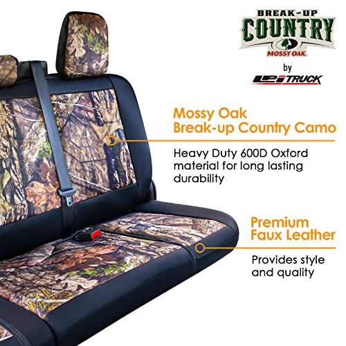 Mossy Oak Camo Truck Bench Seat Cover Fits All Full-Size Silverado F-150 Ram Sierra Titan Tundra Pickup Trucks; Folding Bench or Standard Bench Seats; 70% Polyester, 30% Polyurethane - color: Truck Rear Cover Camo