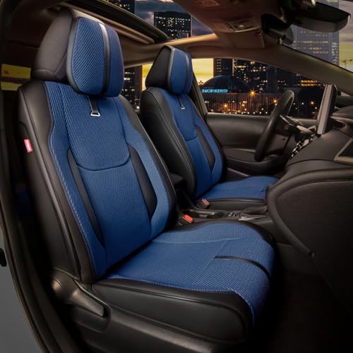 Drive Series Full Set Seat Covers Universal for Cars Trucks SUV, Navy Blue, CA-SC-Drive-Full-NB - color: Navy Blue, size: Full Set, style: Drive Series