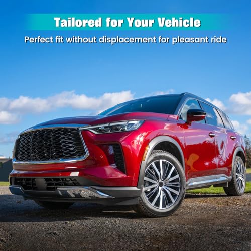 FREEMOTOR802 Compatible with 2022-2025 Infiniti QX60 7 Seats & Nissan Pathfinder 8 Seats Floor Mats, 3D Molded Carpets 1st 2nd Row Protection 4PC Black TPE All Weather Liner Protector Cover - size: For Infiniti QX60 7 Seats 2022-2025