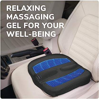 Dr. Scholl's Massaging Gel Posterior Seat Cushion for Car, Office, Home — Black - size: Posterior, style: Massaging Gel-Infused