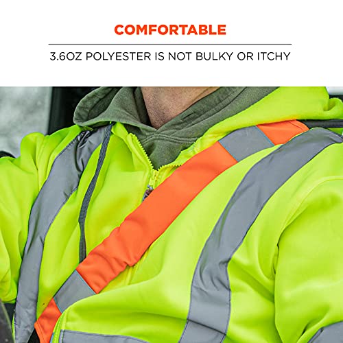Ergodyne unisex adult Hi-vis - 2-pk 8004 Hi Vis Seat Belt Cover 2 PK, Lime - color: Lime, style: 8004 Hi-vis Seat Belt Cover - 2-pk