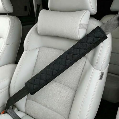 2 Pcs 15.5 Inch Extra Long Car Seat Belt Covers, Soft and Comfortable Harness Pad for Adults and Kids, Long-Lasting Fabric Material Easy to Install Universal Fit for Cars Trucks SUV - size: 15.5in, 2pcs