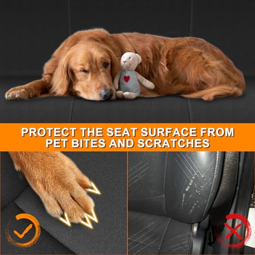 Seat Covers Compatible with 2000-2004 Toyota Tundra, Neoprene Front 40/60 Split Seat with Fold Down Console