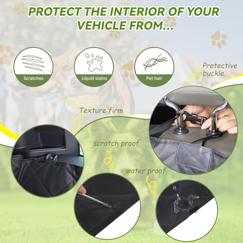 Pet Cargo Liner for 2020-2024 L@nd Rover Defender 110 Accessories, Waterproof & Nonslip Cargo Liner for Dogs, Dog Seat Cover Mat Backseat Protector (Style A)