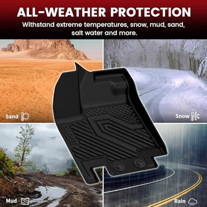 LASFIT Floor Mats & Cargo Mat for Nissan Pathfinder 7/8 Seats 2026 2025 2024 2023 2022, All Weather TPE Custom Fit Floor Liners for Pathfinder SV/SL/Platinum Car Mats & Trunk Mats Accessories, Black - size: 1)For Nissan Pathfinder | 2022-2026