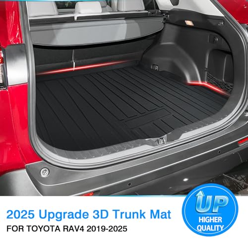 Cargo Trunk Liner for 2019-2024 2025 Toyota RAV4 Accessories, All Weather Heavy-Duty TPE Car Rear Truck Mat Cargo Protector - size: For｜Toyota RAV4｜19-25｜Cargo Mat
