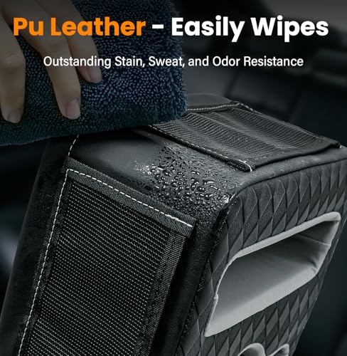 Car Cup Holder, Back Seat Cup Holder for Car, Truck Bed Organizer Boat Couch Bottle Holder Tray Expander Automotive Rear Seat Storage Accessories Pu Leather Fit for Coffee Drink Food - size: 15 X 10X 5.3Inch