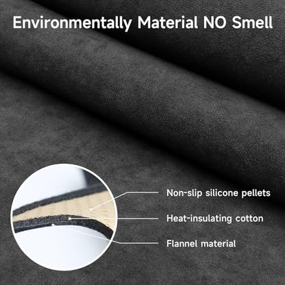 Dashboard Cover Mat for Subaru 2025 2026 Forester Accessories Black Flannel Material Anti-Slip Dash Cover Mat Sunshade Glare UV Rays Protector - size: for Subaru 2025-2026 Forester