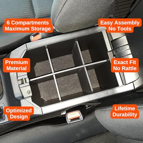 Vehicle OCD - Center Console Organizer for Toyota RAV4 (SE, Limited, Platinum ONLY) (2013-2018) - Made in USA - SLX139 - size: 2013-2018 (SE/Limited/Platinum)