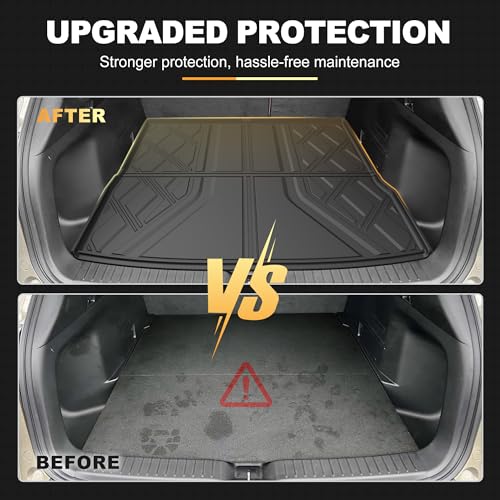 Floor Mats & Cargo Liner Set Custom Fit for Mazda CX-50 2023-2026 (Not for Hybrid) All-Weather TPE Rubber Anti-Slip CX50 Car Interior Accessories - style: 4)23-25 CX-50 Floor & Cargo Mats