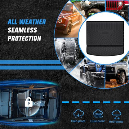 Nilight Cargo Mats for Ford Edge 2015 2016 2017 2018 2019 2020 2021 2022 2023 2024 2025 All Weather Protection Heavy Duty Cargo Liners - color: 2015-2025 Ford Edge|Cargo Mat