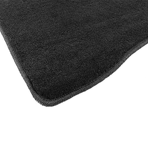 Floor Mats Compatible with 2016-2024 Honda HR-V, Nylon Black Let Right Front Rear 4PCS Set Carpet by IKON MOTORSPORTS, 2017