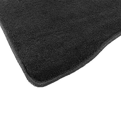 Floor Mats Compatible with 2016-2024 Honda HR-V, Nylon Black Let Right Front Rear 4PCS Set Carpet by IKON MOTORSPORTS, 2017