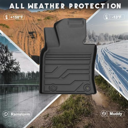 KARPAL Floor Mats Fit for Toyota Camry 2018-2024 FWD Only (Not Fit Hybrid or AWD), Custom Fit All Weather TPE Floor Liners, 1st & 2nd Row & Cargo Liner, Camry Accessories - style: 2018-2024 | For Toyota Camry | 1st & 2nd & Cargo