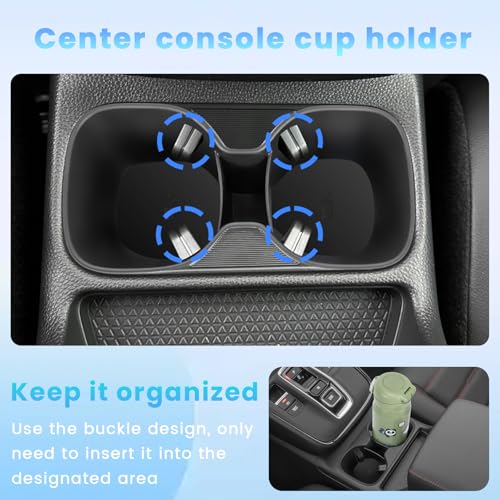 4PCS Center Console Organizer Compatible with 2023 2024 2025 2026 Honda CRV Secondary Box Insert Divider Armrest Storage Tray Hidden Storage Tray Cup Holder Interior Accessories - size: 3 Pcs Center Console Organizer+Cup Holder